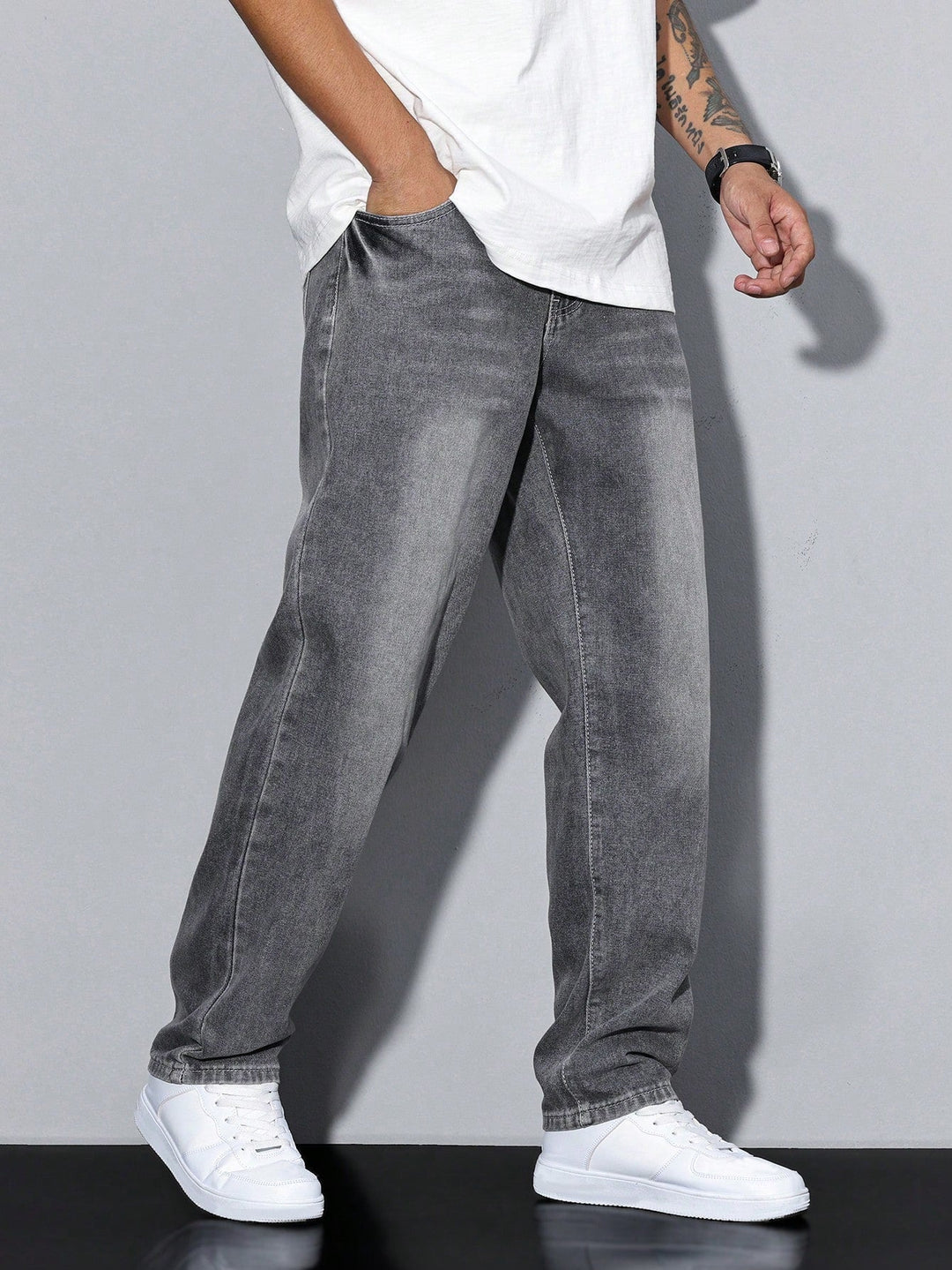 Herre Slank Pasform Jeans | Strække Hverdags Denimstil