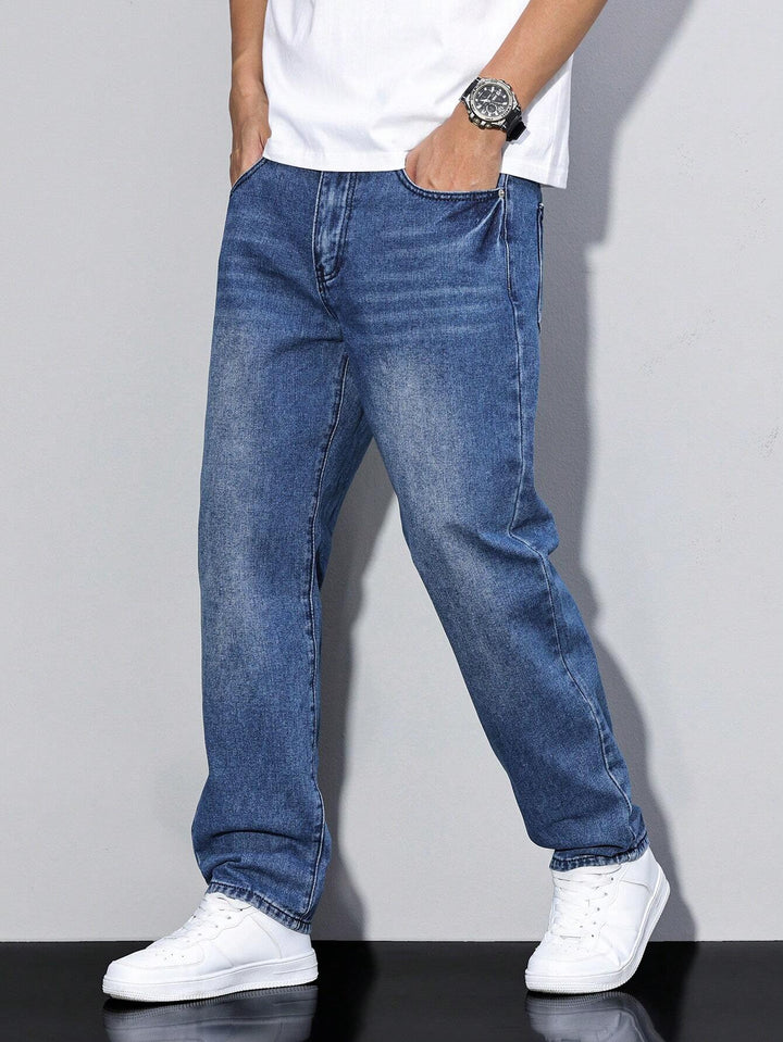Herre Slank Pasform Jeans | Strække Hverdags Denimstil