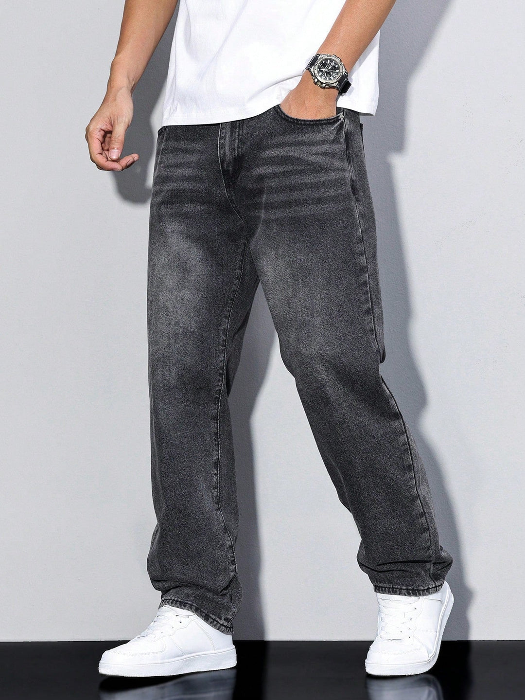 Herre Slank Pasform Jeans | Strække Hverdags Denimstil