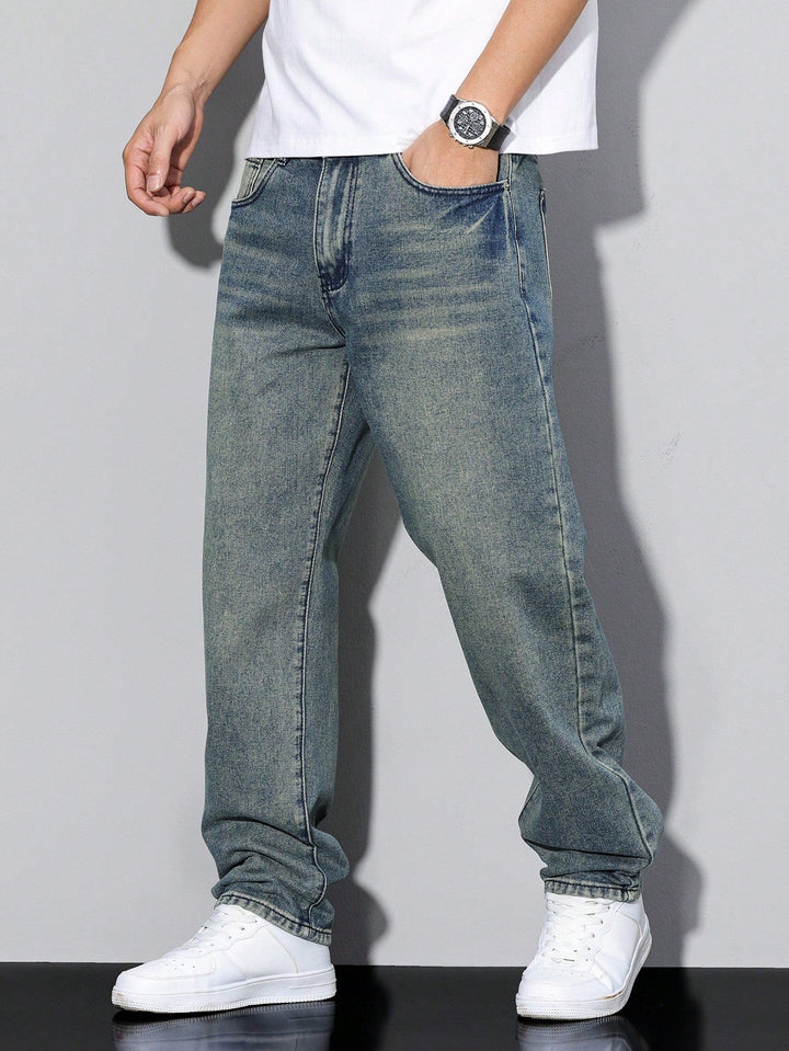 Herre Slank Pasform Jeans | Strække Hverdags Denimstil
