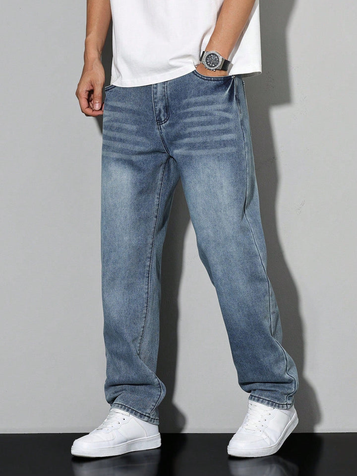 Herre Slank Pasform Jeans | Strække Hverdags Denimstil