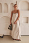 Dámské špagetové šaty maxi | Elegantní svatební hostinský styl