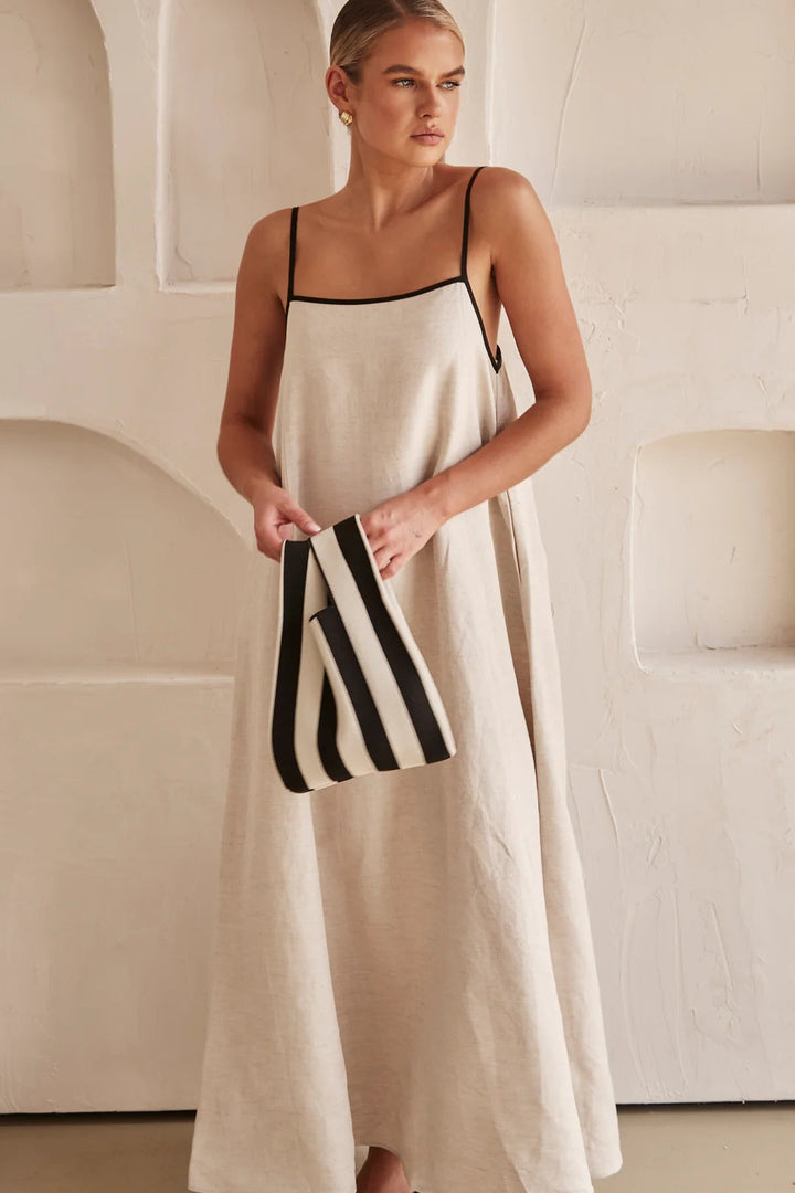 Dámské špagetové šaty maxi | Elegantní svatební hostinský styl