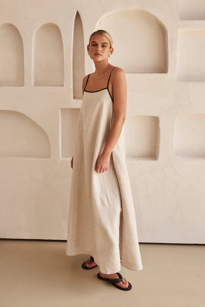 Dámské špagetové šaty maxi | Elegantní svatební hostinský styl