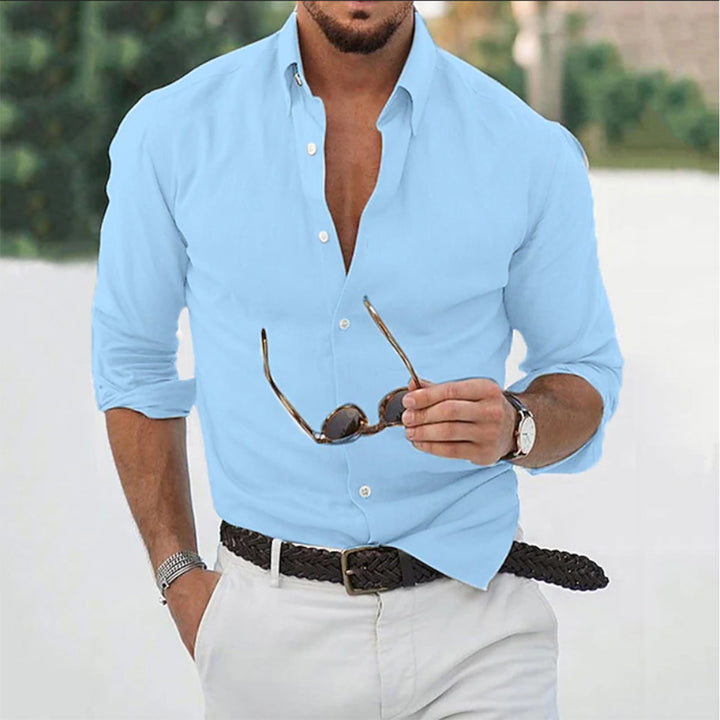 Chemise robe homme à manches longues