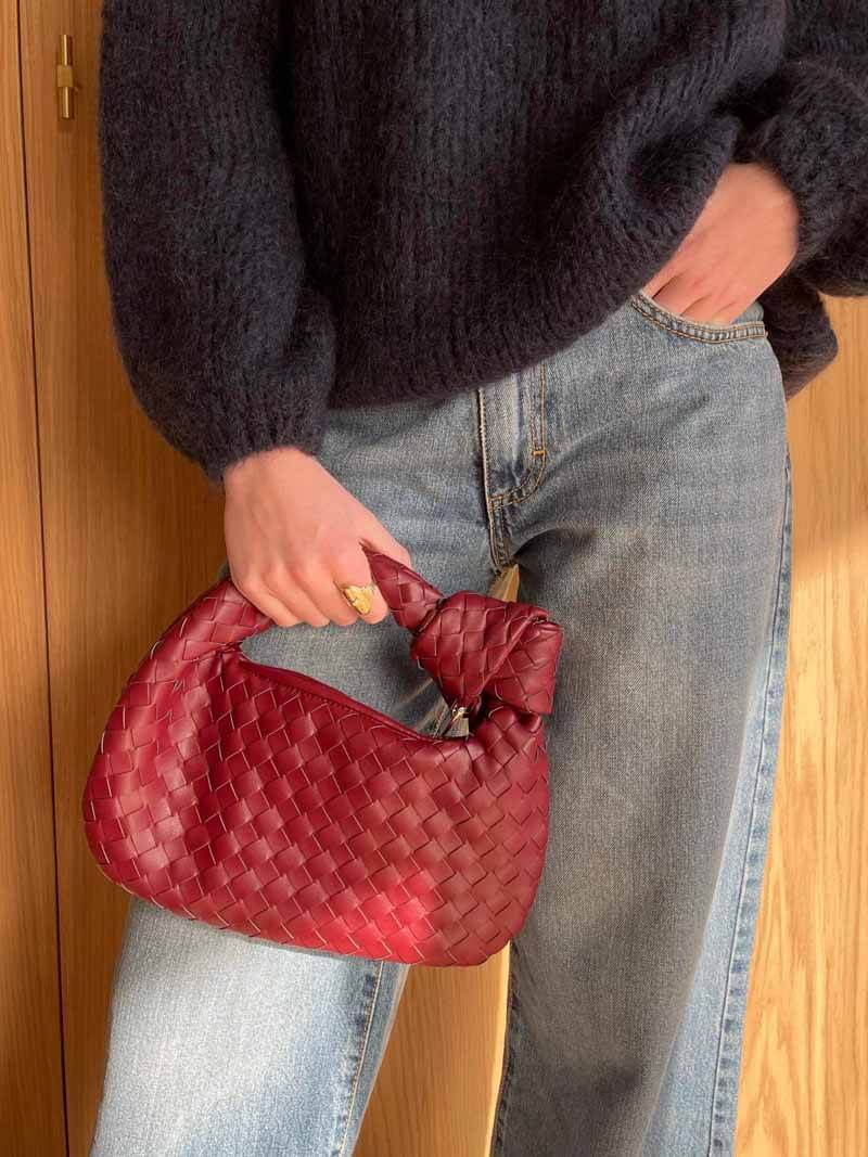 Mini sac tissé pour femme | Sac à main compact pour le quotidien