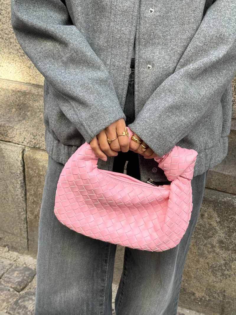 Mini sac tissé pour femme | Sac à main compact pour le quotidien