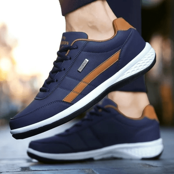Męskie skórzane ortopedyczne buty komfortowe | Swobodny styl