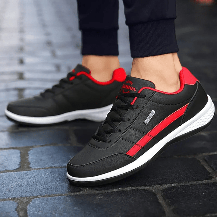 Męskie skórzane ortopedyczne buty komfortowe | Swobodny styl