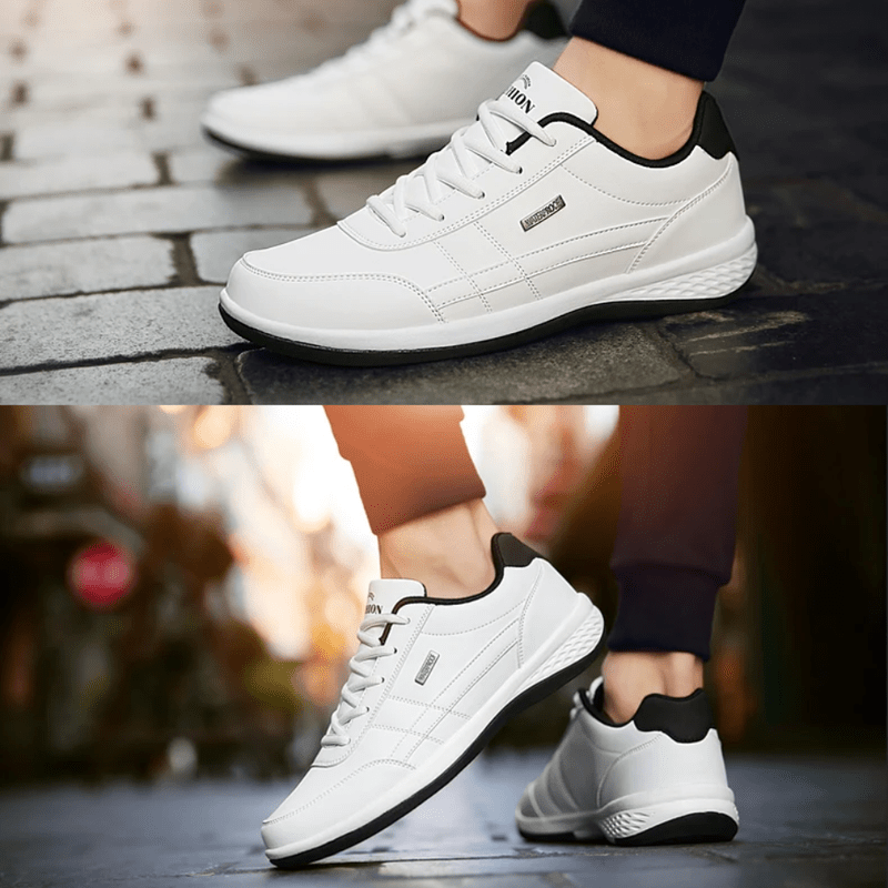 Męskie skórzane ortopedyczne buty komfortowe | Swobodny styl