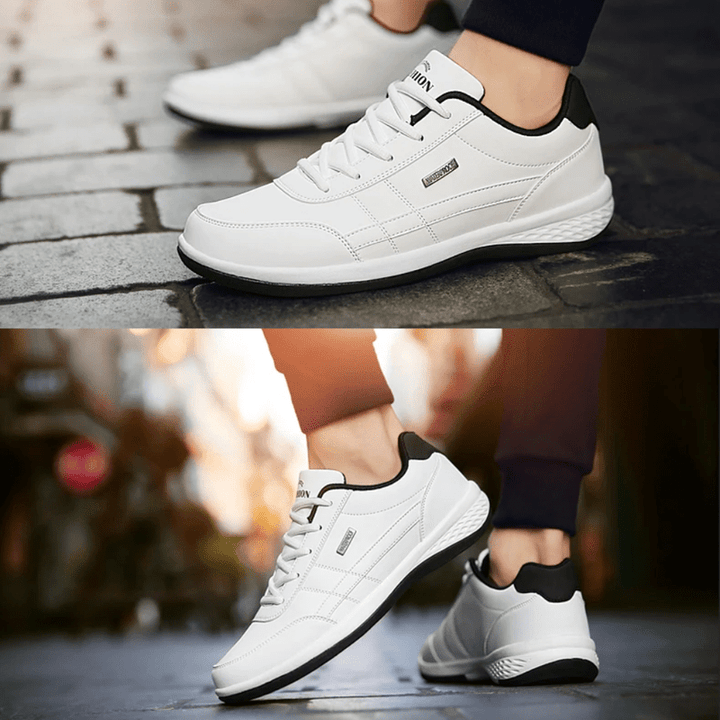 Męskie skórzane ortopedyczne buty komfortowe | Swobodny styl