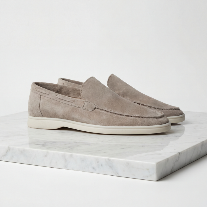 Men's Imitation Suede Slip-On Cabin Slippers