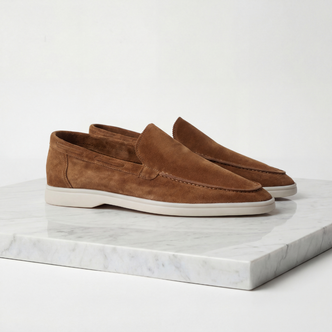 Men's Imitation Suede Slip-On Cabin Slippers