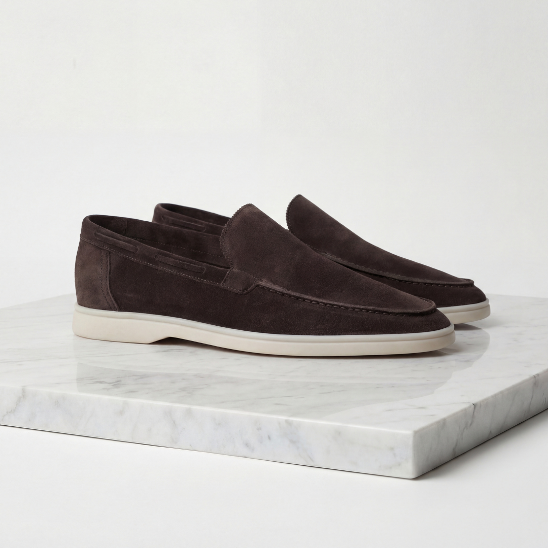 Men's Imitation Suede Slip-On Cabin Slippers