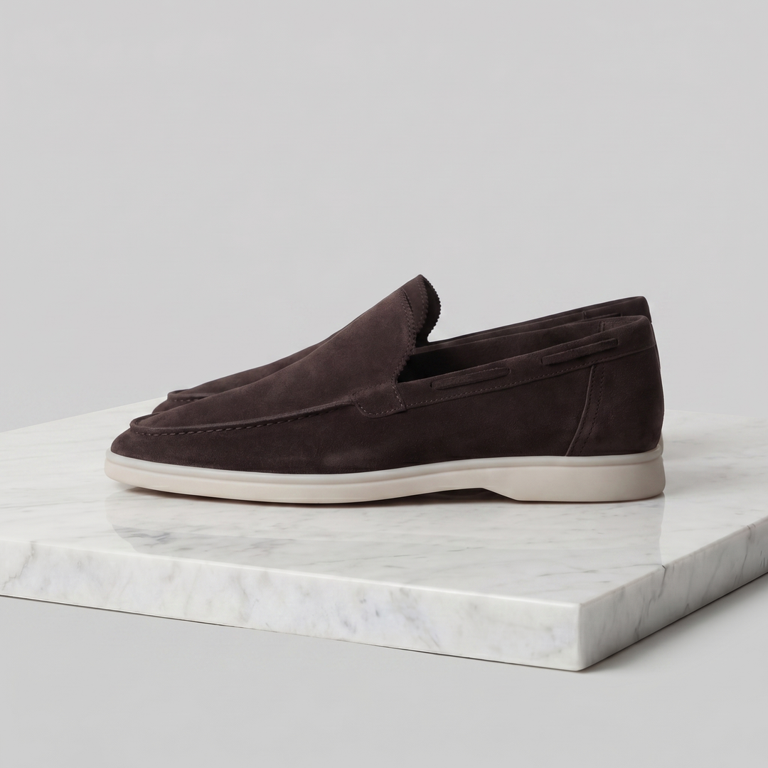Men's Imitation Suede Slip-On Cabin Slippers