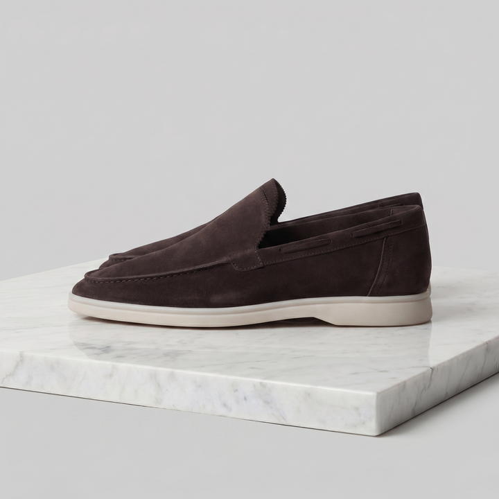 Men's Imitation Suede Slip-On Cabin Slippers