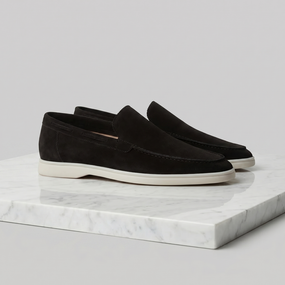 Men's Imitation Suede Slip-On Cabin Slippers
