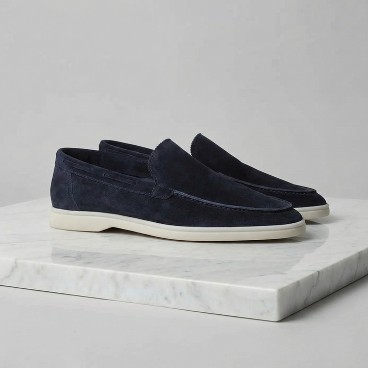 Men's Imitation Suede Slip-On Cabin Slippers