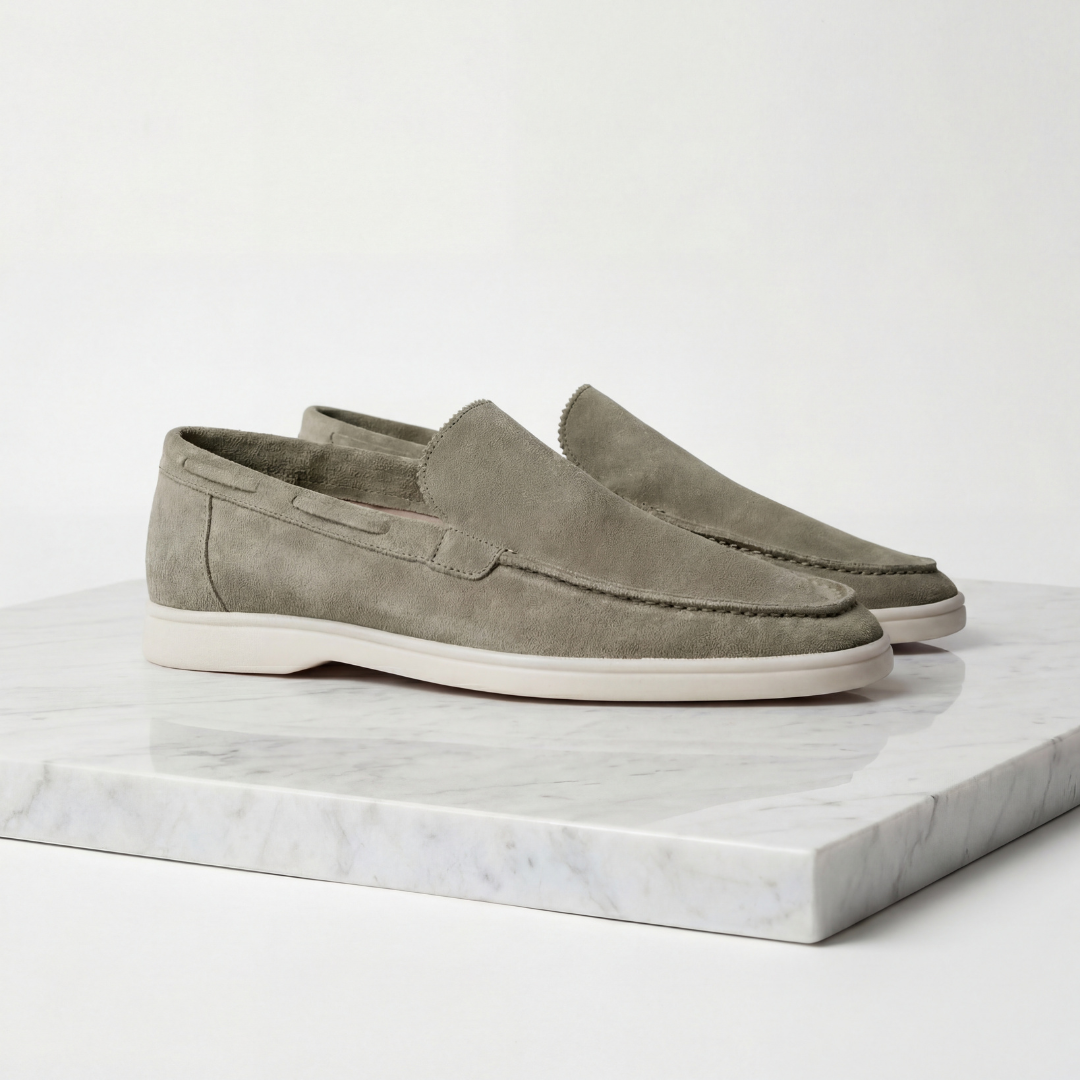 Men's Imitation Suede Slip-On Cabin Slippers