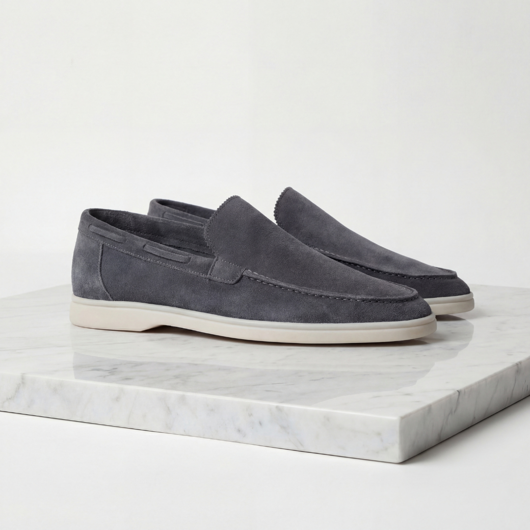 Men's Imitation Suede Slip-On Cabin Slippers