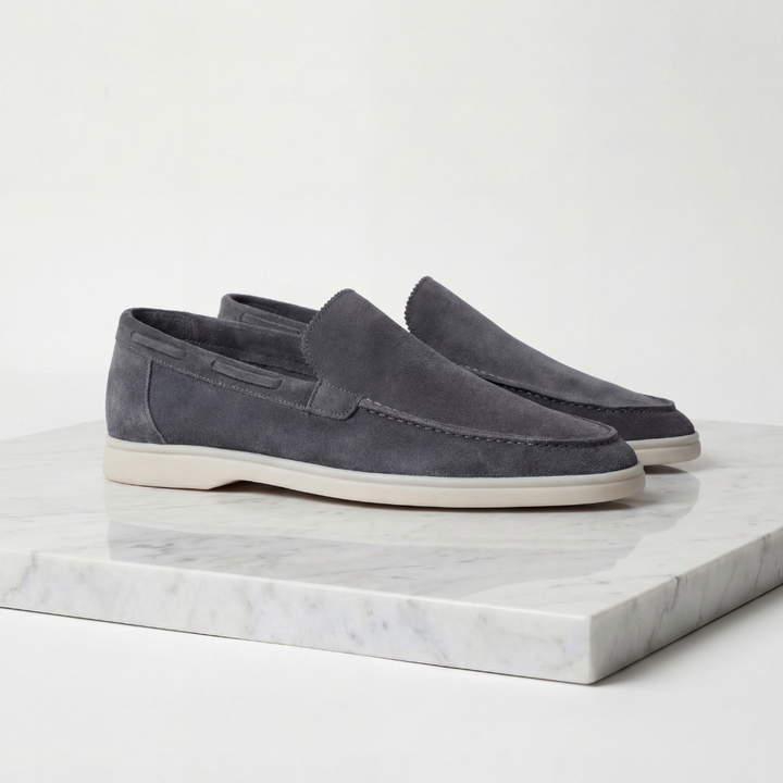 Men's Imitation Suede Slip-On Cabin Slippers