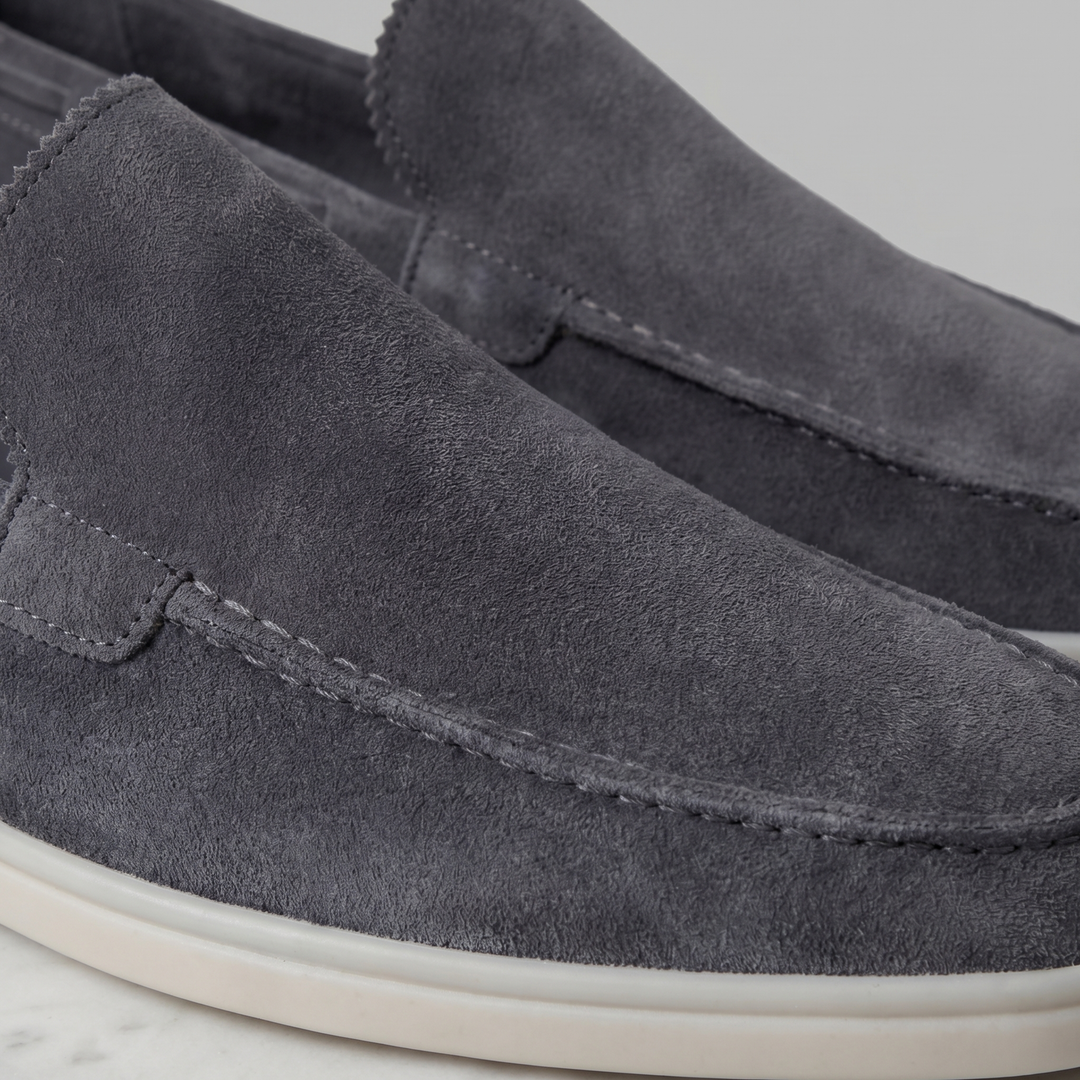 Men's Imitation Suede Slip-On Cabin Slippers