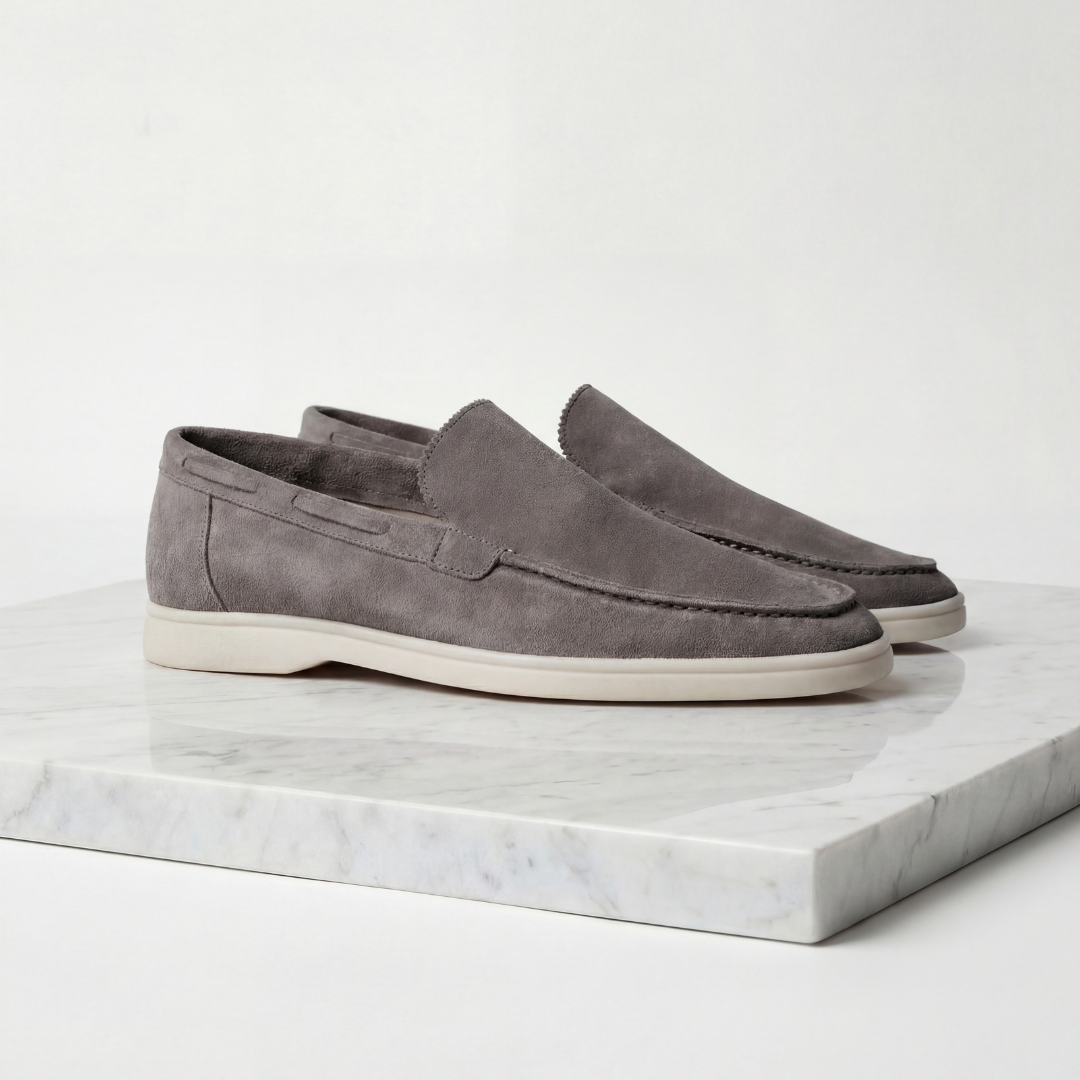 Men's Imitation Suede Slip-On Cabin Slippers