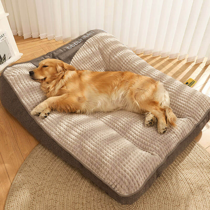 Ortopedyczna sofa dla psa | Legowisko dla zwierząt z poduszką i wsparciem stawów