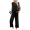 Set lounge damă cu două piese | Bluza cu mâneci lungi și pantaloni scurtați cu picioare largi