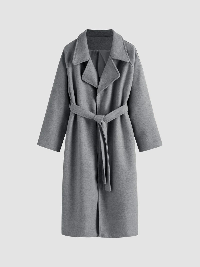 Dame Uldblanding Maxi Vinterfrakke