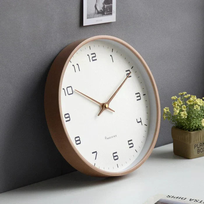 Horloge murale en bois nordique | Pièce temporelle en bois