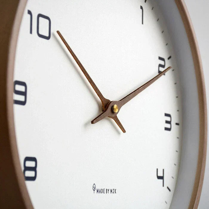 Horloge murale en bois nordique | Pièce temporelle en bois