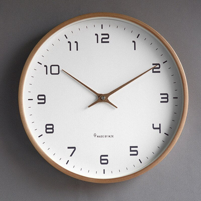Horloge murale en bois nordique | Pièce temporelle en bois